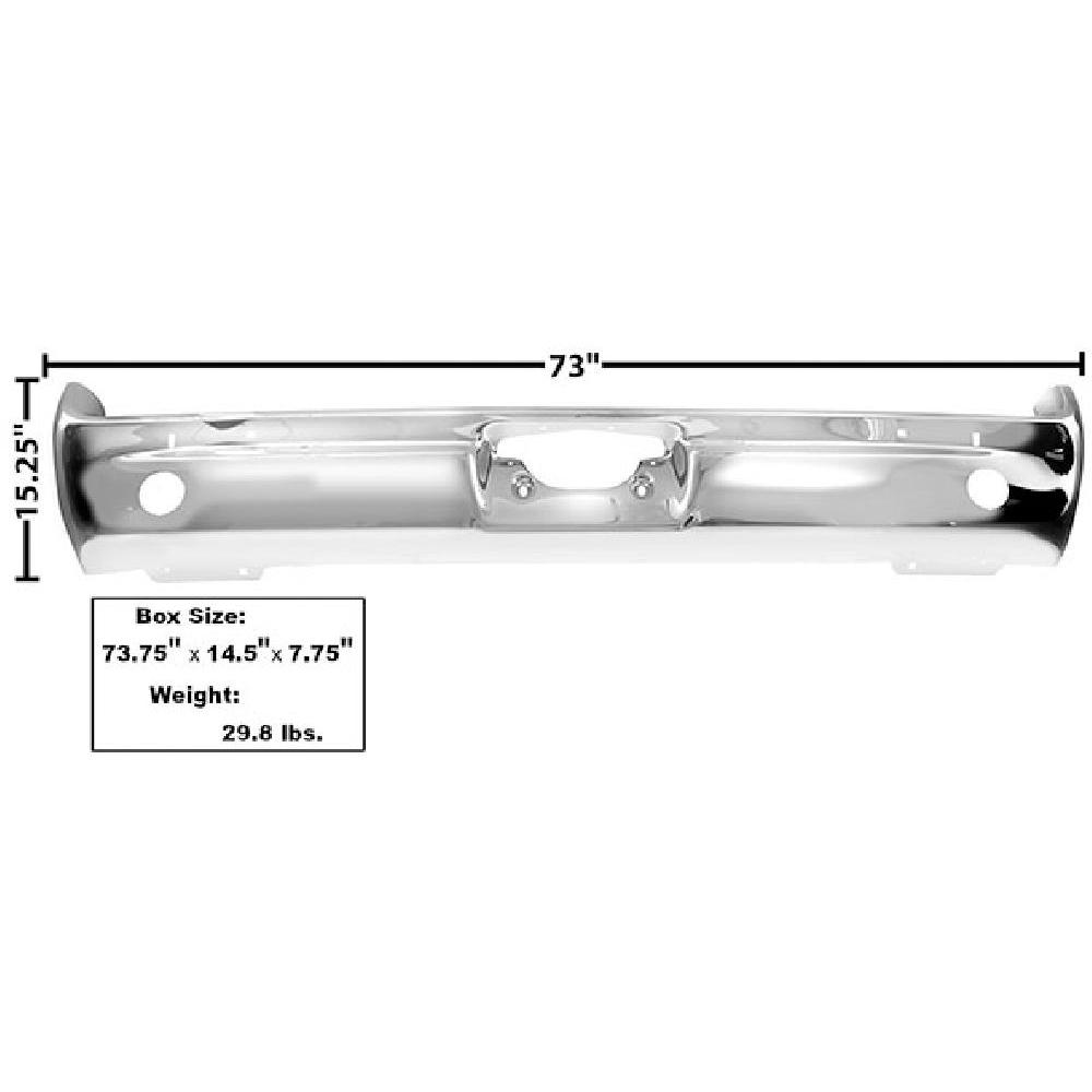 GLA1571D Rear Bumper Face Bar